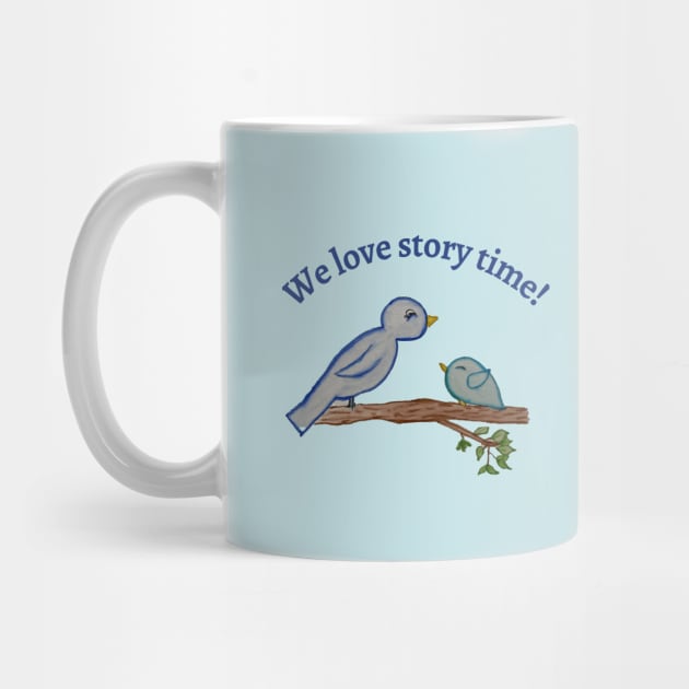 Library Birds Love Story Time by AuthorAmie